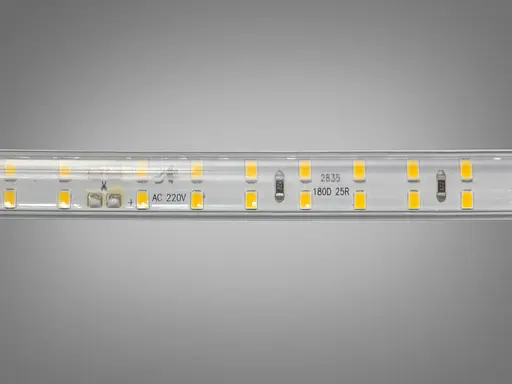 Світлодіодна стрічка 220в, 180штм, герметична, 12мм, теплий - фото 3