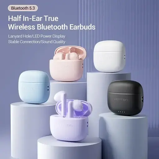 Навушники TWS Vention Elf Earbuds E03 Blue - фото 2