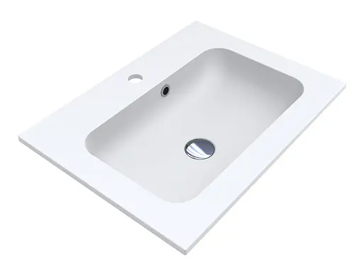 Умивальник Miraggio Della 600 mirasoft 0001016, Білий матовий - фото 4