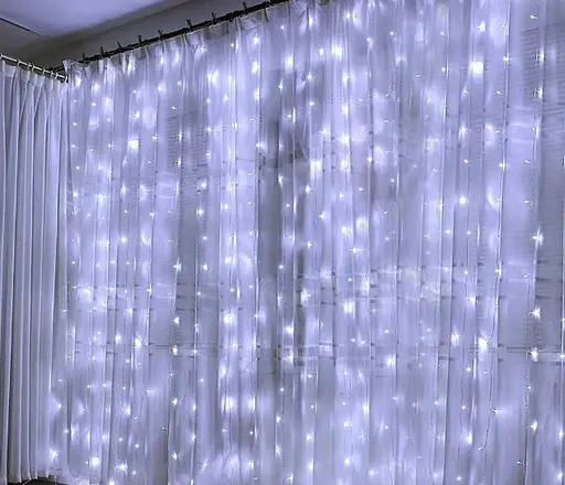 Гирлянда леска штора Лучи Росы 3х2м Led 220В Белый свет - фото 5