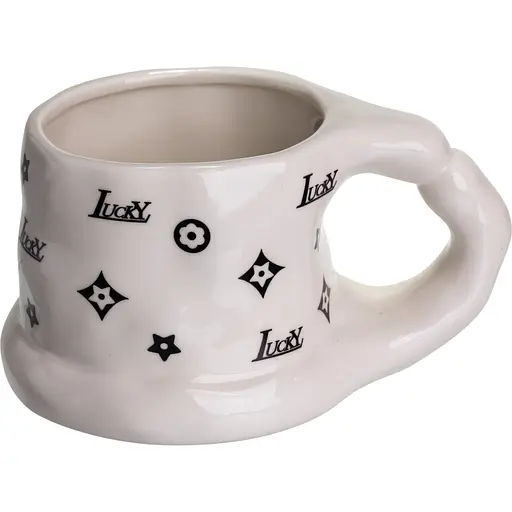 Кружка фарфоровая Lucky 500 мл белый FM-11A