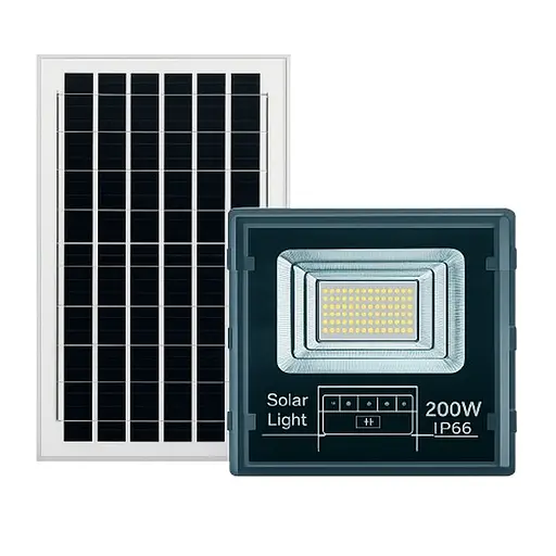 Уличный LED фонарь на солнечных батареях Yiwu светодиодный прожектор уличный 120 LED 200 Вт с солнечной панелью  HP-5-74 - фото 1