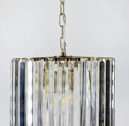 Розкішка кришталева підвісна люстра у золотому каркасі Line.F SA 41 C - фото 6