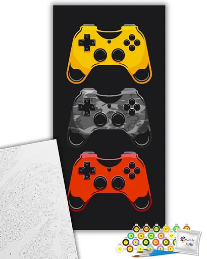 Набор для росписи ArtCraft Gamer party 40 x 80 см (12020-AC) - фото 2