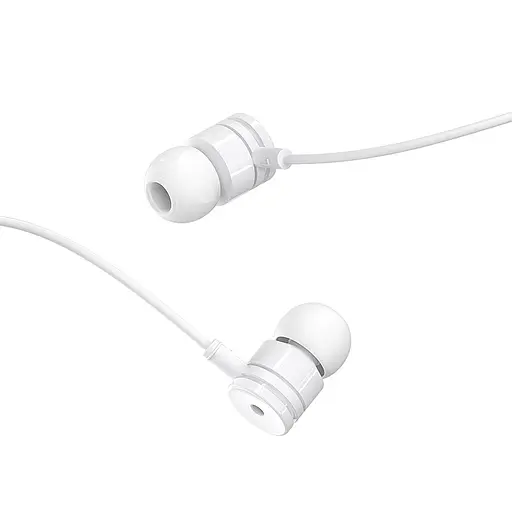 Навушники BOROFONE BM31 Mysterious universal earphones with mic White - фото 1