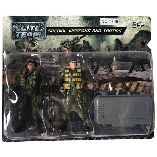 Іграшковий набір DIY Toys Військовий спецпідрозділ з 2 фігурками та обладнанням (CJ-2175152) - фото 1