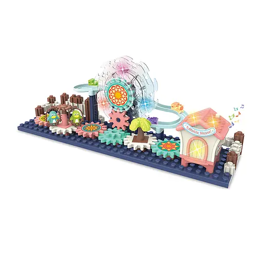 Механічний трек-конструктор з шестернями, 35x8x25 см, 88010B