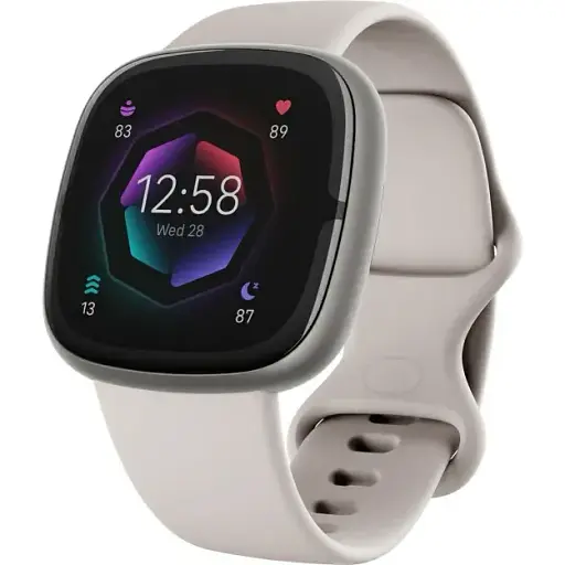Смарт-часы Fitbit Sense 2 Lunar White/Platinum (FB521SRWT)