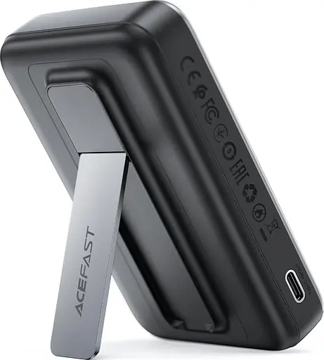 Павербанк Acefast Magnetic Wireless Gray 10 000 mAh / 22.5 Вт (6974316284871) - фото 3
