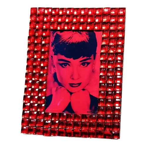 Фоторамка стекло красная - фото 1