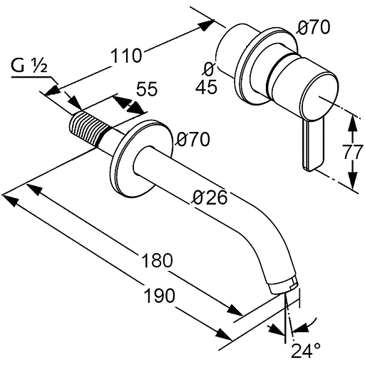 Смеситель для умывальника Kludi Zenta 382440575 - фото 2