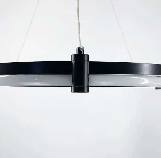 LED люстра в черном кольцевом каркасе Ø 80 см Line F | Ст. SGA18-800 BK - фото 3