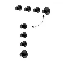 Термостат для душа/ванны Paffoni Modular Box black matt MDE019NO, Черный матовый - фото 3