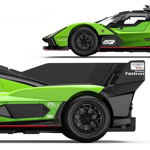 Машинка Lamborghini SC63 зелений RASTAR модель 1:14 Автомобіль на дистанційному керуванні + пульт - фото 4