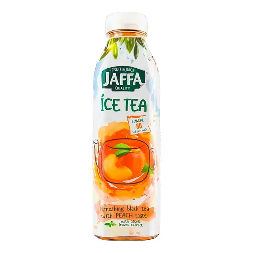 Упаковка холодного чая Jaffa Ice Tea черный со вкусом персика 6 л (500 мл х 12 шт.) - фото 2