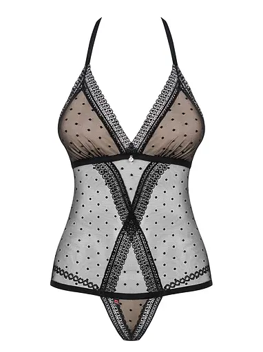 Боді Obsessive 876-TED-1 L/XL чорний - фото 5