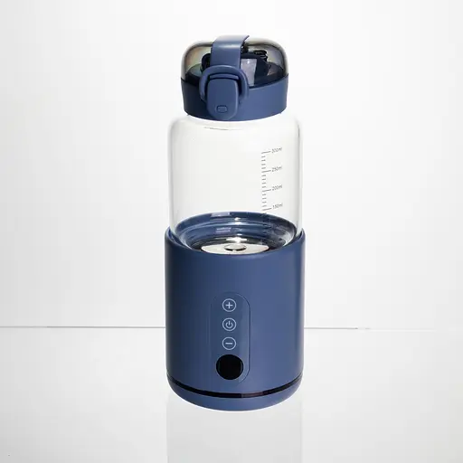 Пляшка з підігрівом для дитячого харчування та напоїв 300 мл з акумулятором підігрівач термос для дитячого харчування Синій Yiwu HW01BL - фото 3