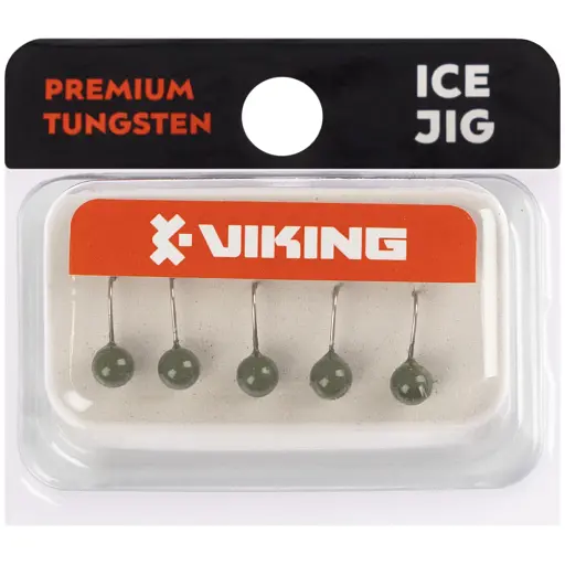 Мормышка вольфрамовая Viking Fishing Round 0.64g 4mm Olive (5шт) - фото 2