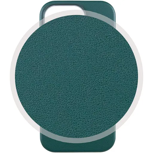Шкіряний чохол Leather Case AAA with MagSafe and Animation для Apple iPhone 14 Pro Max 6.7 Forest Green - фото 2