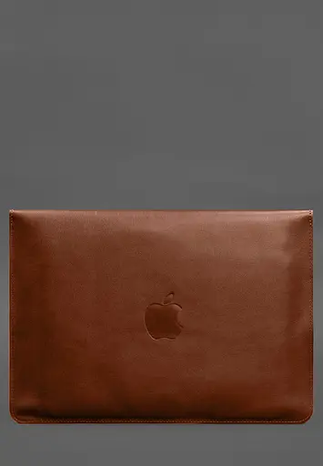 Кожаный чехол-конверт BlankNote на магнитах для MacBook Air 15 (2023) Светло-коричневый - фото 3