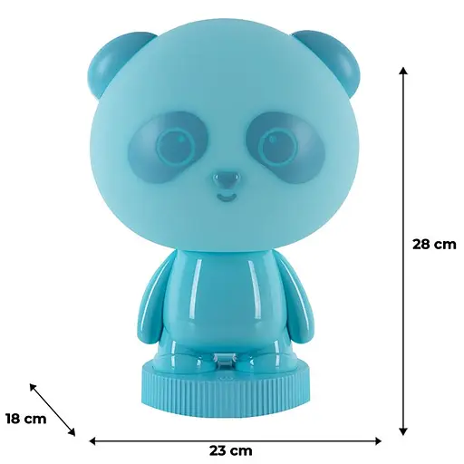 Світильник-нічник Kite LED з акумулятором Panda блакитний (K24-490-3-3) - фото 5