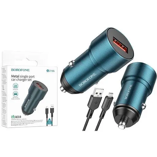 Зарядное устройство Borofone BZ19A Micro QC3.0 18W 1 x USB/3.0 A