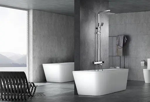 Смеситель для ванны с душевым набором Imex Roma хром BDR001-4 Хром - фото 3