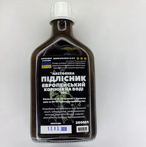 Водна настойка на корінні підлісника європейського 200 мл - фото 1