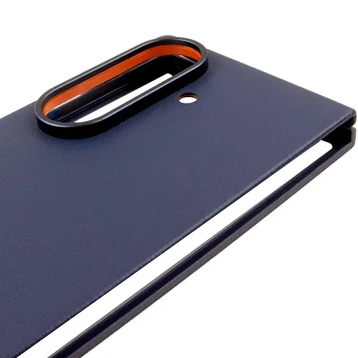 Шкіряний чохол Leather Case (AAA) для Samsung Galaxy Z Fold6 Navy - фото 4