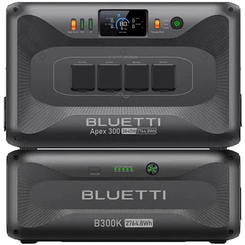 Зарядная станция Bluetti Apex 300 3840W 2764,8Wh + Bluetti B300K*2 шт - фото 3