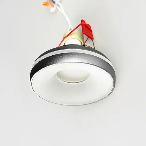 Точковий вбудований світильник у сірому корпусі Ø9,2х4 см | Line F | Арт. JY-DH-52 Grey - фото 5