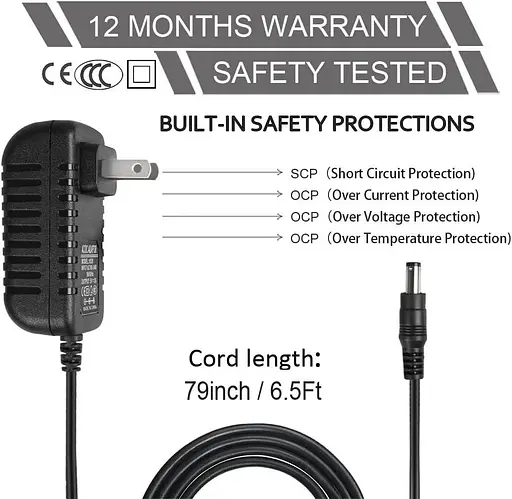Універсальний блок живлення змінного струму 5 В, 1 А, 2 А/2000 мА - фото 5