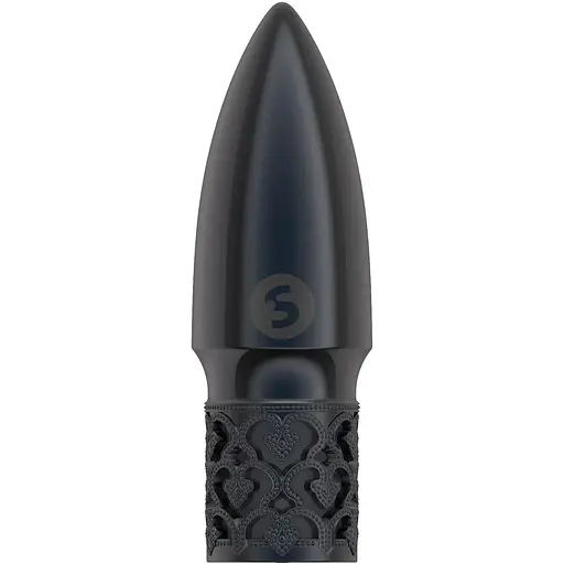 Вібромасажер Royal Gems Glitter 6.8 см (чорний)