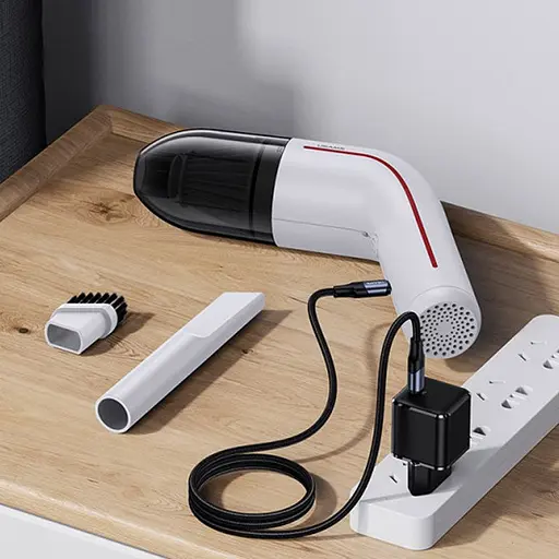 Портативний пилосос Usams US-ZB253 Mini LEJ Series White - фото 8