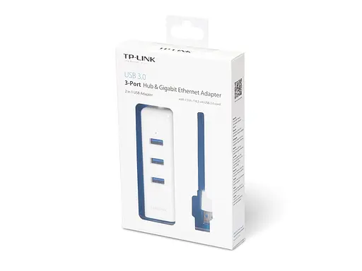 Хаб-адаптер TP-Link Usb 3.0 на RJ-45 lan + 3 порта Usb UE330 Gigabit - фото 2