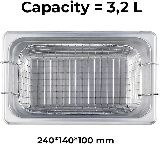 Ультразвуковая ванна BAKU BK-2000 с функцией дегазации жидкости 2.3L 120W - фото 8