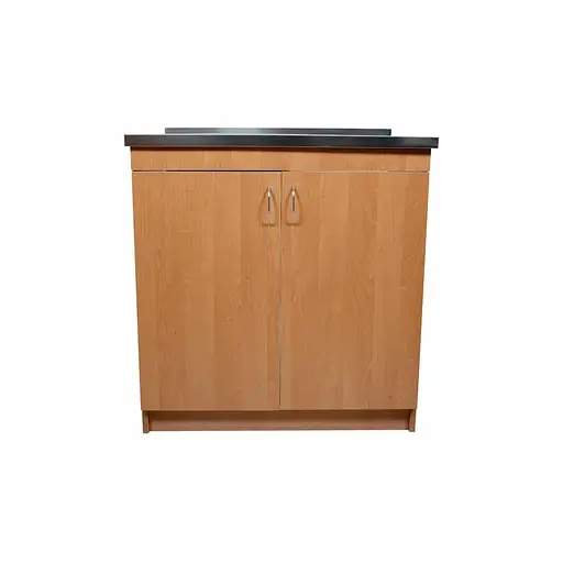Тумба для кухні з накладною нержавіючою мийкою ЛДСП 80х60х83 см Вільха (52868-01154)
