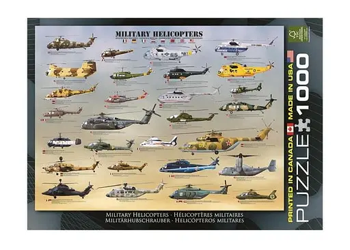 Пазл EuroGraphics Военные вертолеты 1000 эл. (6000-0088) - фото 2