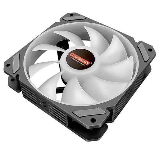 Вентилятор Coolmoon 120мм CM-JOY-ARGB Forward (CM-JOY-ARGB-F) Black - фото 2