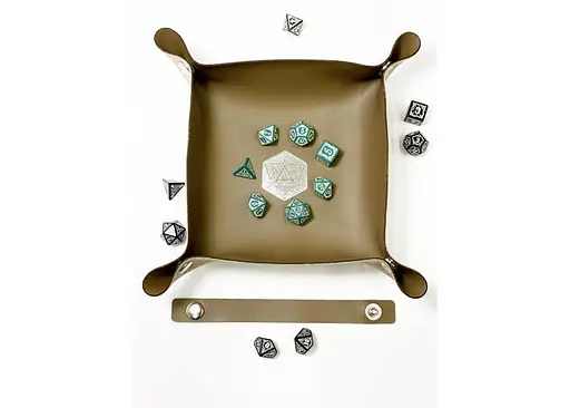 Настольная игра Планета Ігор Лоток для кубиков D20 (коричневый) (Dice tray D20 brown) (pi-dt008) - фото 9