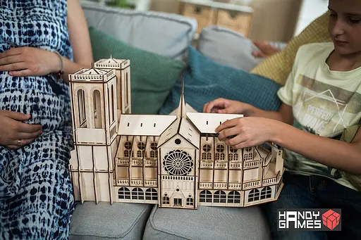 Дерев'яний конструктор Собор Паризької Богоматері | Woodzle | 202 деталі - фото 9