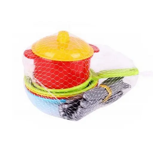 Игровой набор Посуды "Маринка 10" 1646TXK 4 тарелочки со столовыми приборами - фото 2