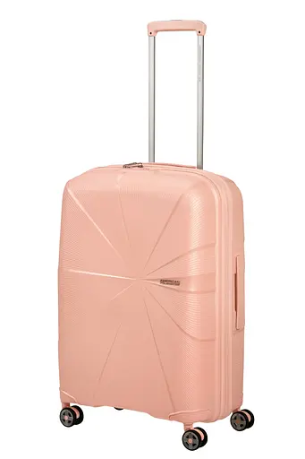 Валіза 67 См American Tourister STARVIBE METALLIC PEACH 67х46х27(30) MD5*76003 - фото 4