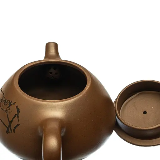 Исинский чайник Шипьяо Лотос и воробей 240 мл - фото 3