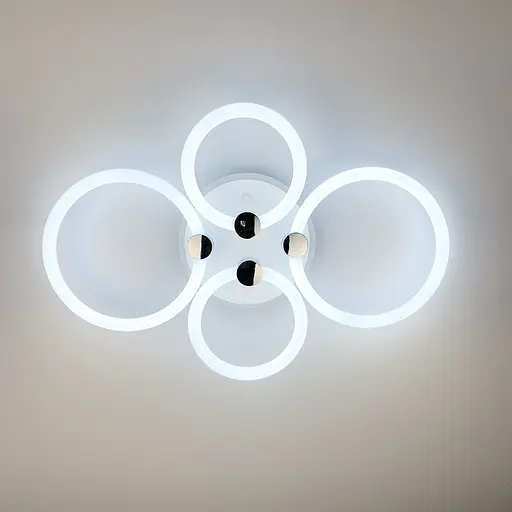 LED люстра с кольцами, рассеивающая свет на 360° Line.F A 2838/2+2 RGB LED - фото 5