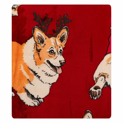 Плед Ardesto Flannel 160х200 см рождественские корги (ART0119PB) - фото 2