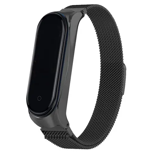 Ремешок Milanese Loop Design для Xiaomi Mi Band 7 Black