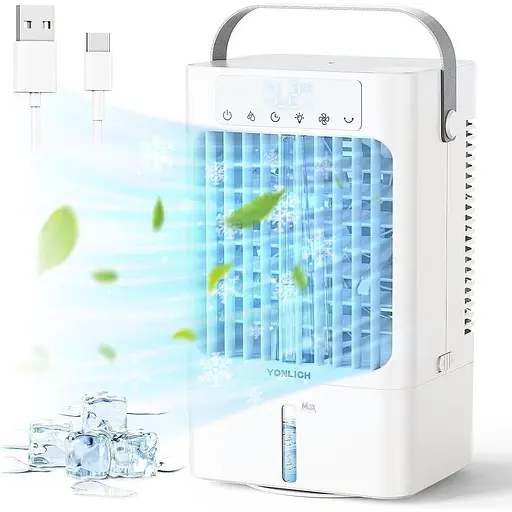 Портативный кондиционер YONLICH с резервуаром для воды 900 мл
