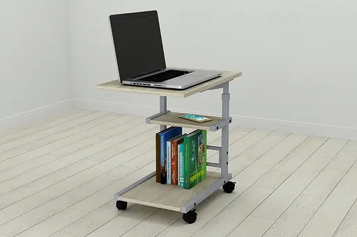 Стол приставной Ferrum-decor Адан 62x40x60 металл Серый ДСП Дуб Сонома 16мм (FRD-102501) - фото 5