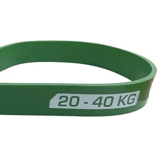 Резинка для фитнеса York Fitness 20-40кг - 2080x32x4,5 мм, зеленый - фото 4